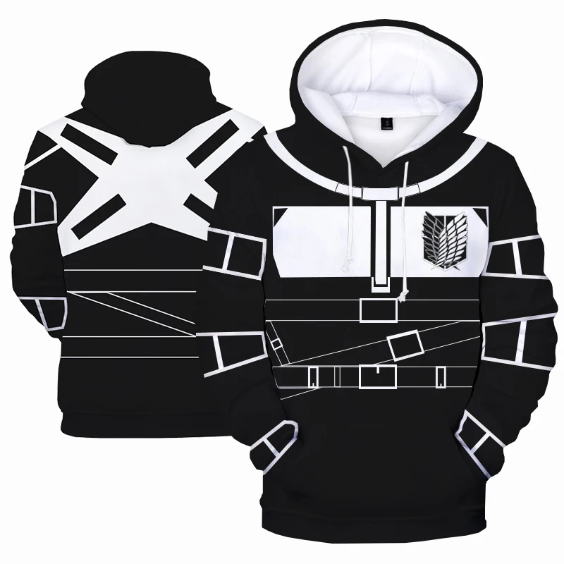Anime hoodie attack titans 3d print moltom masculino fashion streetwear hoodie harajuku kids tops jacket boys girls clothes 
Anime hoodie attack titans 3d print moltom masculino fashion streetwear hoodie harajuku kids tops jacket boys girls clothes