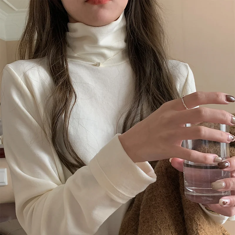 Женский свитер с высоким воротником, базовый корейский мягкий Приталенный топ с воротником-стойкой
Женский свитер с высоким воротником, базовый корейский мягкий Приталенный топ с воротником-стойкой