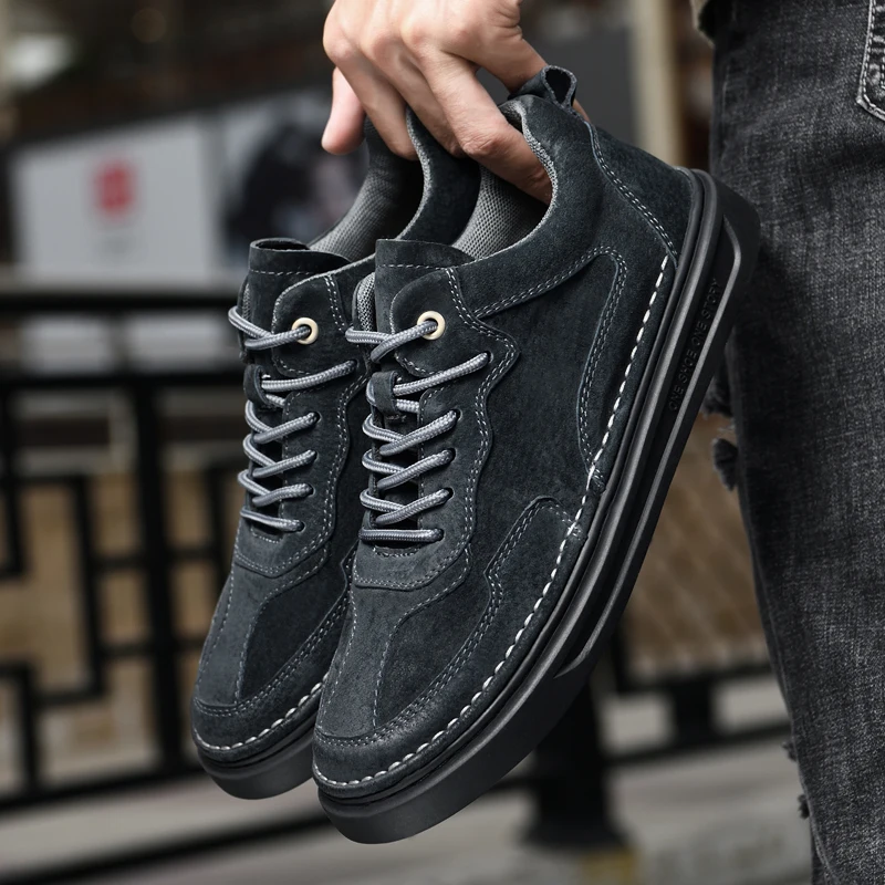 Men's Casual Shoes Handmade Luxury Genuine Leather Suede Shoes Men Comfortable Loafers Breathable Moccasins Outdoor Men Sneakers
Men's Casual Shoes Handmade Luxury Genuine Leather Suede Shoes Men Comfortable Loafers Breathable Moccasins Outdoor Men Sneakers