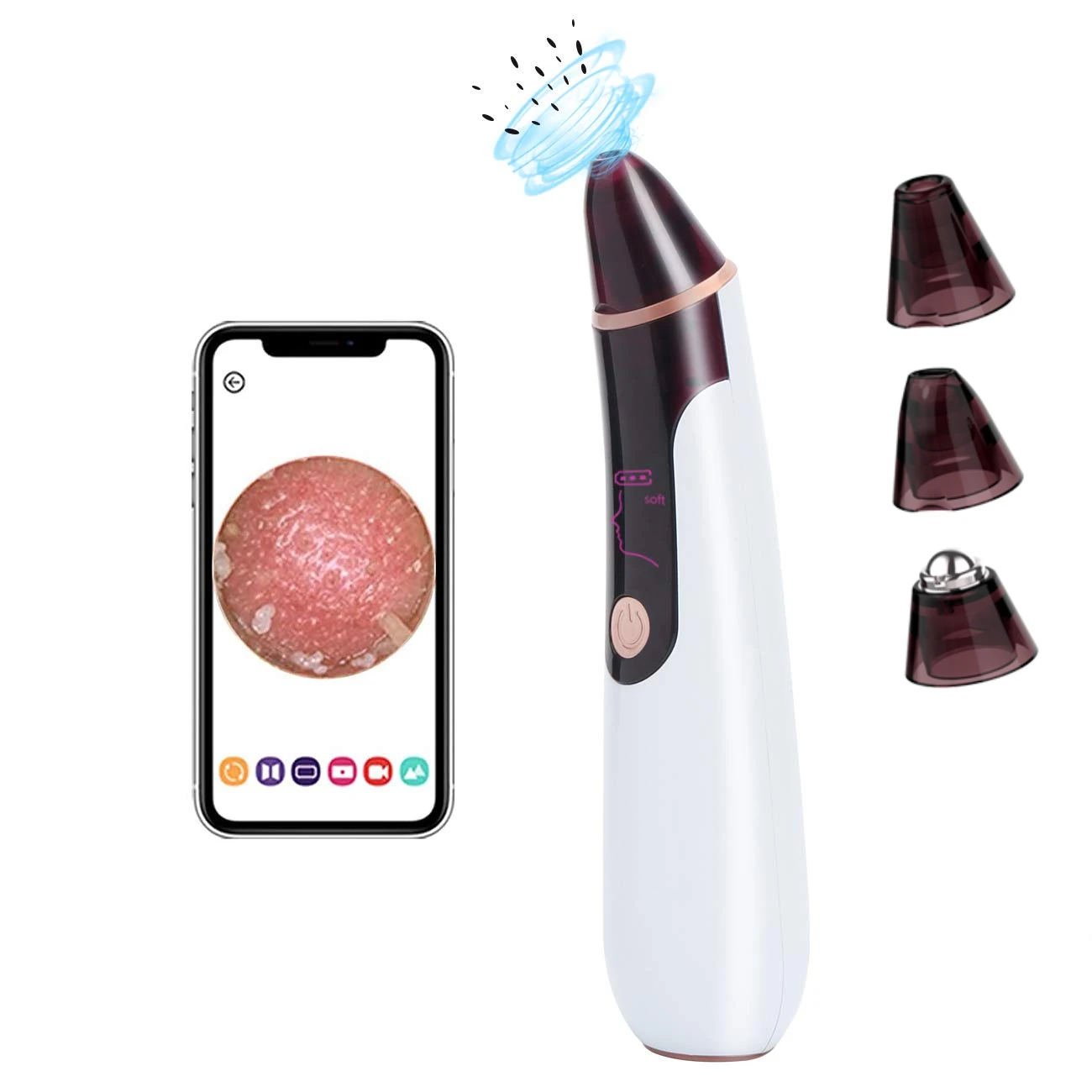 Visual Blackhead Remover Machine Facial Pores Black Head Cleaner Vacuum Suction Pore Cleaner Beauty Clean Skin Tool With 3 Heads
Visual Blackhead Remover Machine Facial Pores Black Head Cleaner Vacuum Suction Pore Cleaner Beauty Clean Skin Tool With 3 Heads