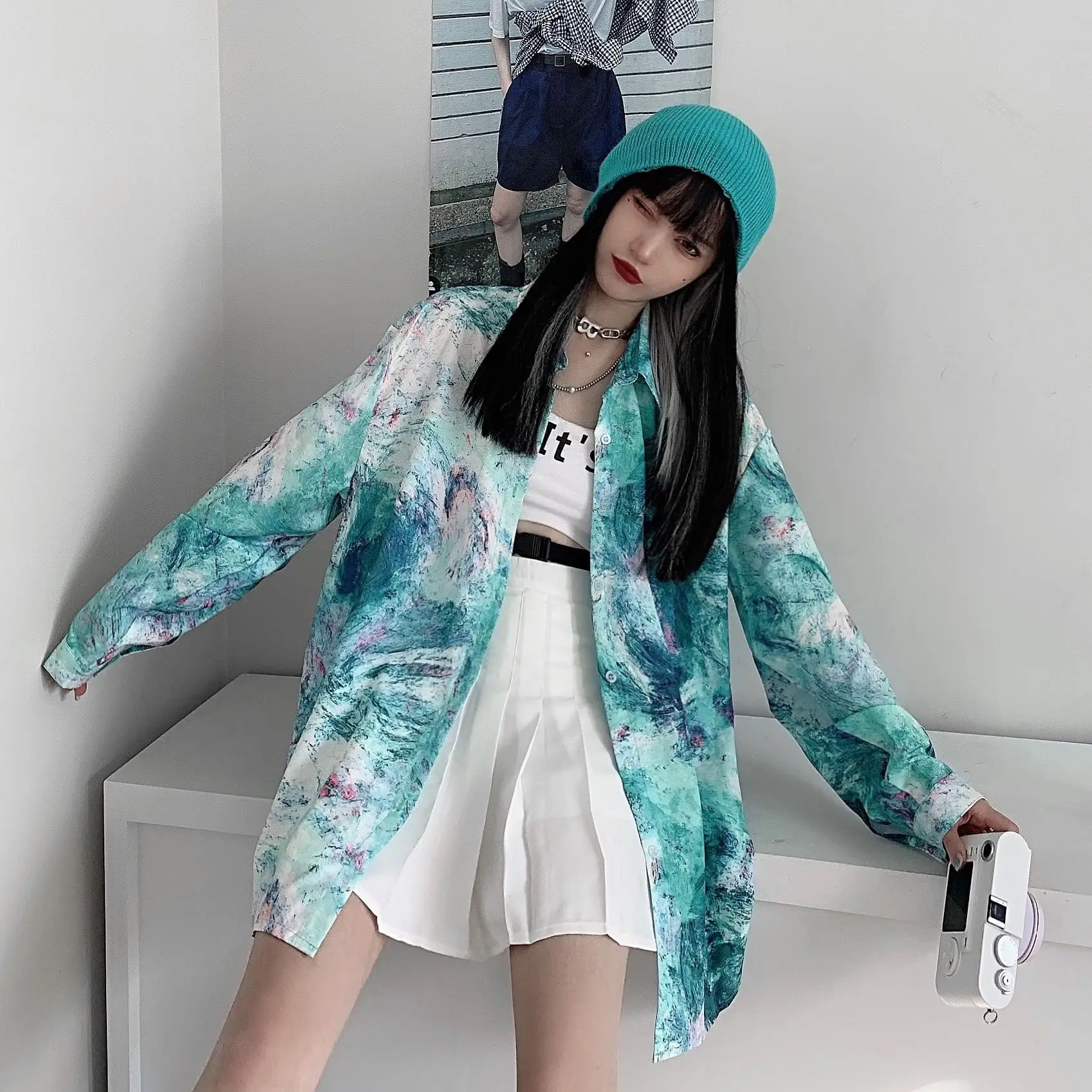 Blouse Long Sleeve Shirt Women Oversize Spring Fashion Harajuku Plus Size Clothing Lapel Office Ladies Shirt Student Fashion
Blouse Long Sleeve Shirt Women Oversize Spring Fashion Harajuku Plus Size Clothing Lapel Office Ladies Shirt Student Fashion