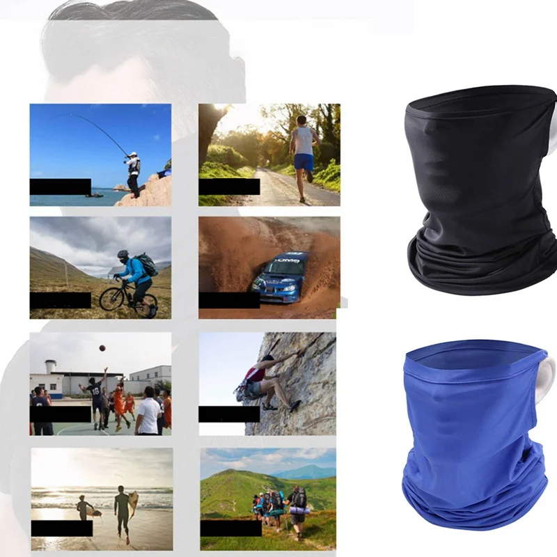 Cycling Scarf Bandana Face mask Ice Silk Fabric Face Shield Sun Block Ear Hanging face mask Sweat Absorb Headband 
Cycling Scarf Bandana Face mask Ice Silk Fabric Face Shield Sun Block Ear Hanging face mask Sweat Absorb Headband