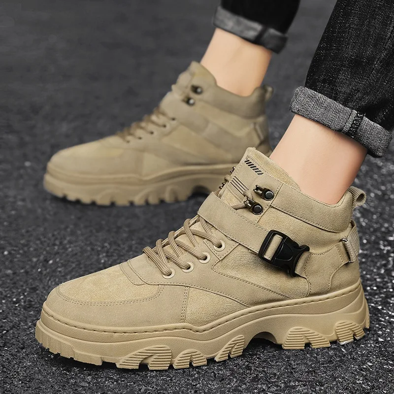2022 New Men Boots for Man Autumn Winter High Tops Leather Casual Shoes Patchwork Platform Desert Boots
2022 New Men Boots for Man Autumn Winter High Tops Leather Casual Shoes Patchwork Platform Desert Boots