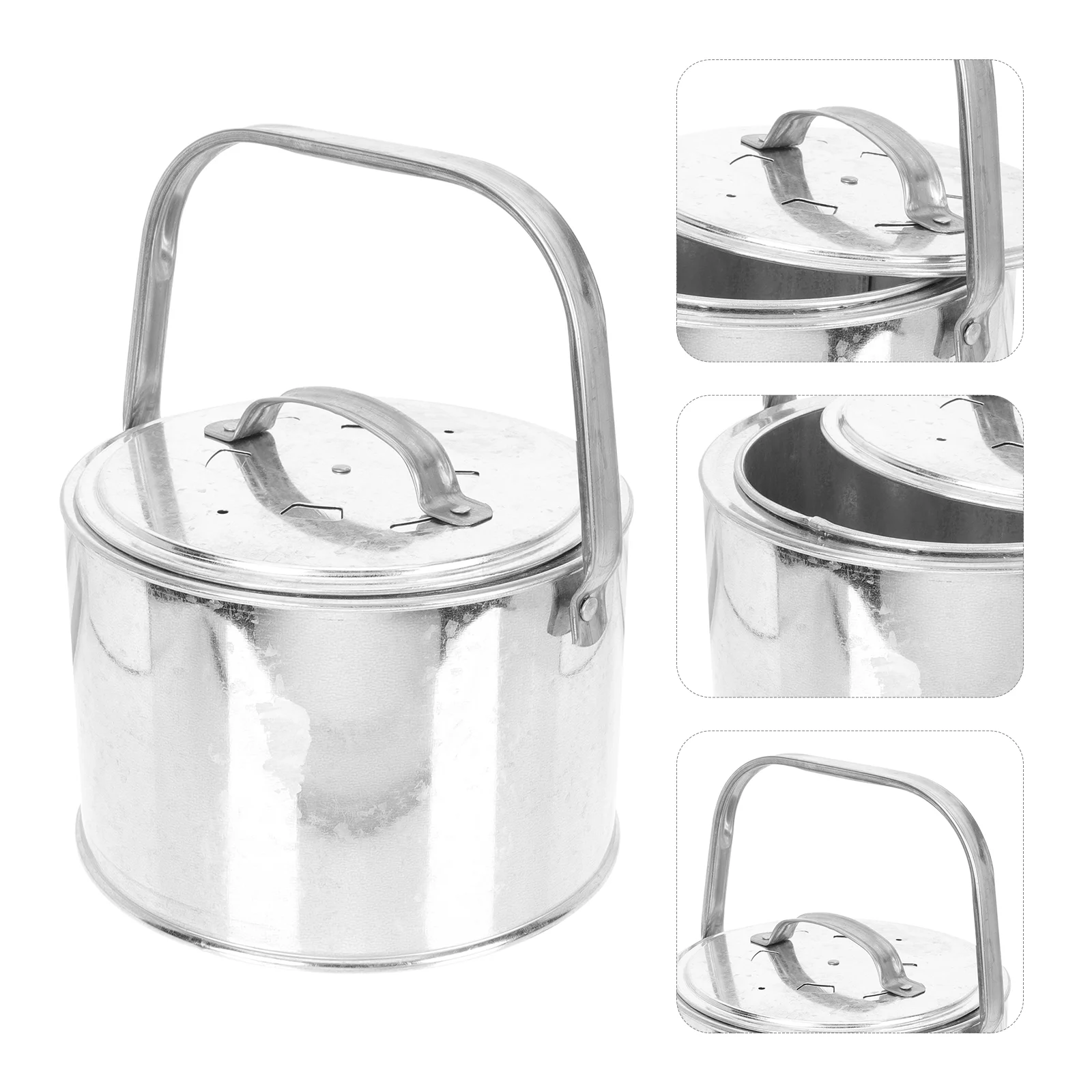 Camping Stove Wood Burning Stove Portable Cooking Stove Outdoor Fire Pan (Silver)
Camping Stove Wood Burning Stove Portable Cooking Stove Outdoor Fire Pan (Silver)