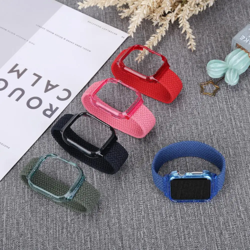 Fabric Braided Solo Loop For Apple watch band 44mm 40mm iWatch band Case+Strap bracelet Apple watch series 4 5 6 se strap
Fabric Braided Solo Loop For Apple watch band 44mm 40mm iWatch band Case+Strap bracelet Apple watch series 4 5 6 se strap
