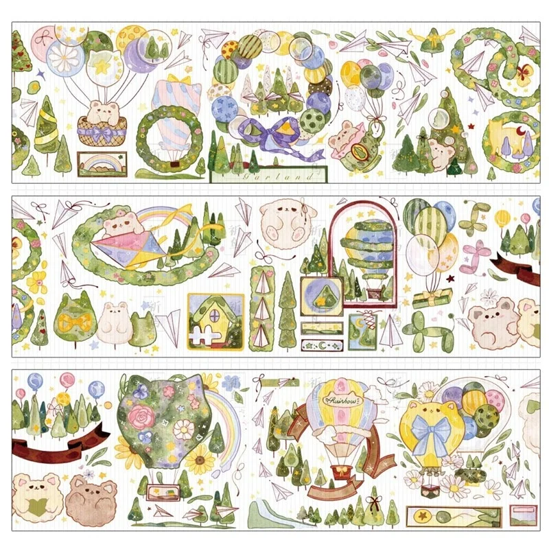 1 Loop Cute Bear And His Friend Masking Tape Sample Pet Stage Special Oil Collage
1 Loop Cute Bear And His Friend Masking Tape Sample Pet Stage Special Oil Collage