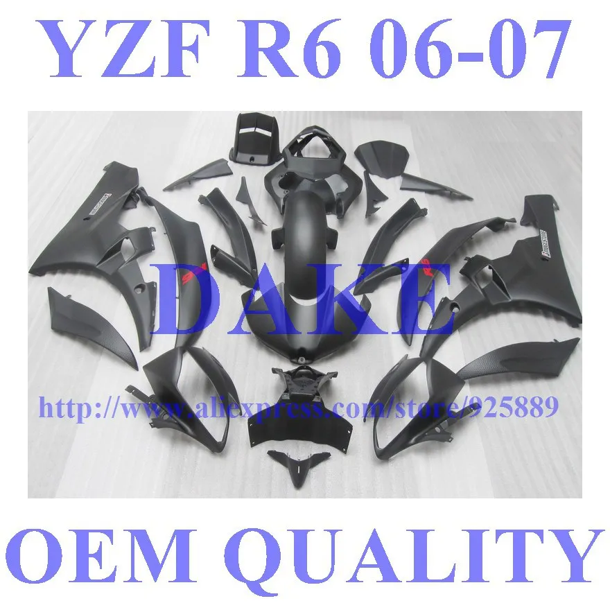 Injection 100%New Black fairings for Yamaha YZF-R6 ABS YZF R6 06 07 YZF 600 R6 2006 2007 fairing sets bodywork
Injection 100%New Black fairings for Yamaha YZF-R6 ABS YZF R6 06 07 YZF 600 R6 2006 2007 fairing sets bodywork