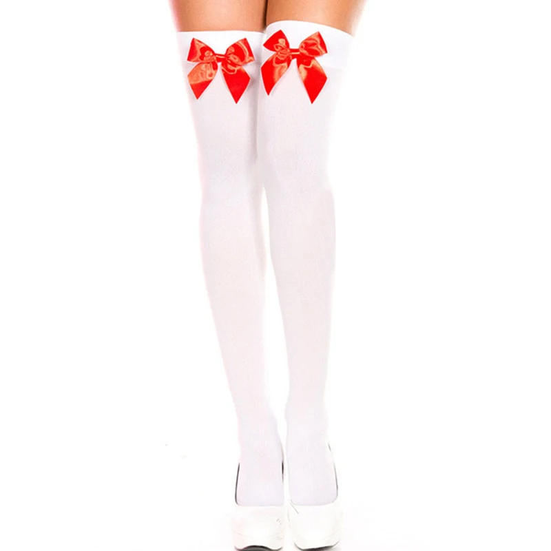 Cute Transparent Lingerie Stockings Pure Lovely Bow Over Knee Black White Black Pink Bow Sexy Suspender High Tube Silk Stockings
Cute Transparent Lingerie Stockings Pure Lovely Bow Over Knee Black White Black Pink Bow Sexy Suspender High Tube Silk Stockings