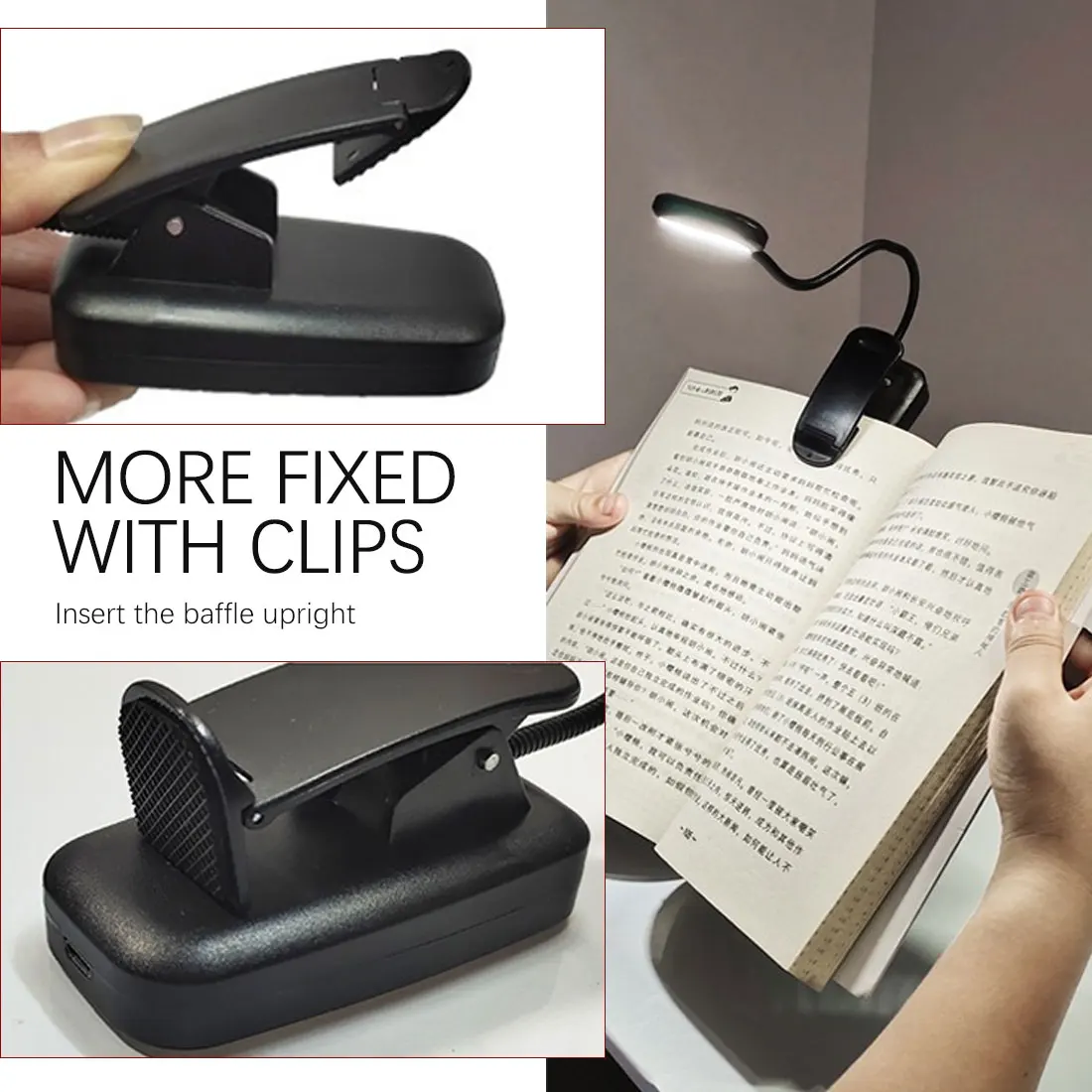 Led Book Lights Rechargeable Usb Night Light Adjustable Mini Clip-On Desk Lamp Flexible 3 Modes for Travel Bedroom Reading
Led Book Lights Rechargeable Usb Night Light Adjustable Mini Clip-On Desk Lamp Flexible 3 Modes for Travel Bedroom Reading