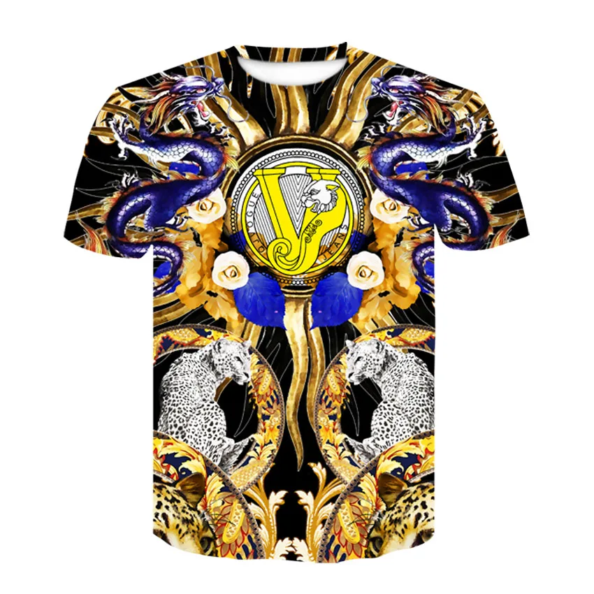 Novelty 3D gold chain print T-shirt 2021 summer short-sleeved men's hip-hop top and T-shirt
Novelty 3D gold chain print T-shirt 2021 summer short-sleeved men's hip-hop top and T-shirt