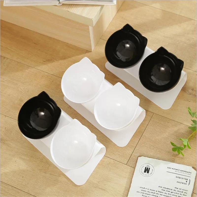 Cat Double Bowl Cat Bowl Dog Bowl Transparent AS Material Non-slip Food Bowl With Protection Cervical Transparent Cat
Cat Double Bowl Cat Bowl Dog Bowl Transparent AS Material Non-slip Food Bowl With Protection Cervical Transparent Cat