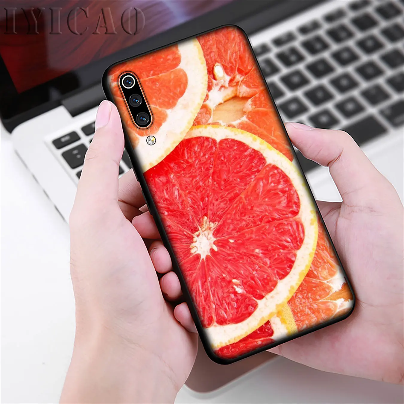 Мягкий чехол IYICAO для телефона с изображением влюбленных винограда и авокадо Xiaomi