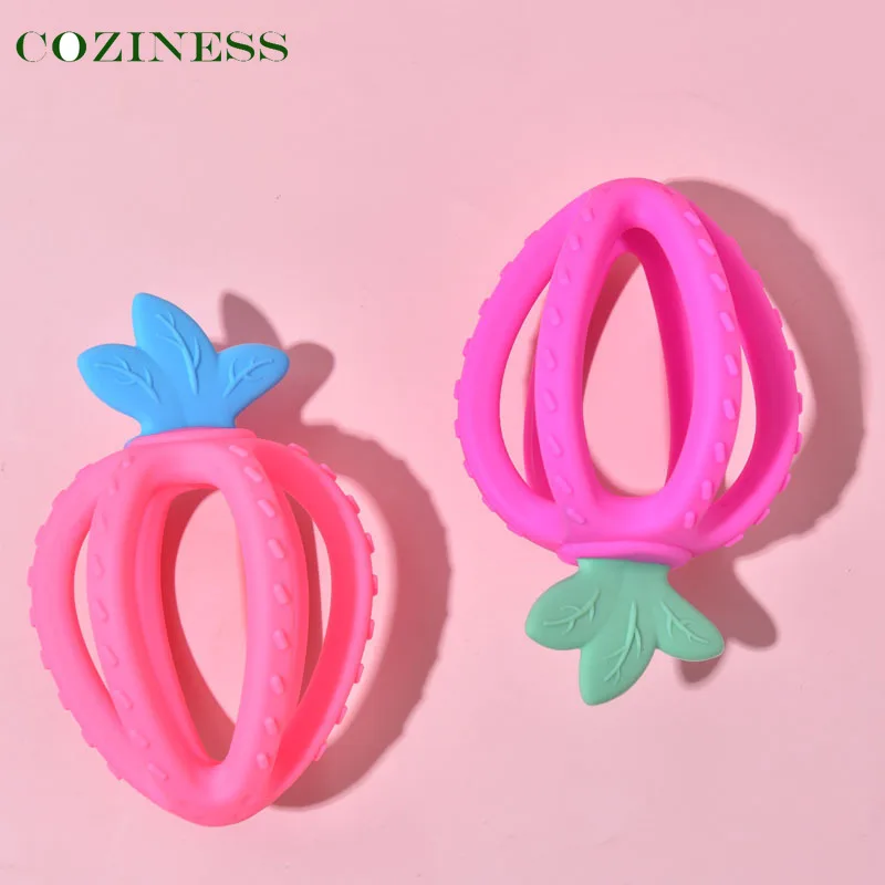 COZINESS Baby Hand Grab Ball Teether Baby Silicone Strawberry Soothing Chew Child Spherical Molar Stick Toy Free Shipping
COZINESS Baby Hand Grab Ball Teether Baby Silicone Strawberry Soothing Chew Child Spherical Molar Stick Toy Free Shipping