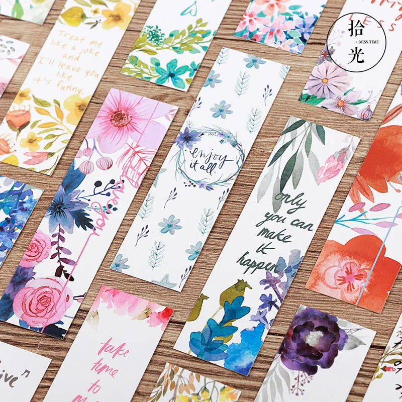 30 Pcs/pack Kawaii Poetic Flower Boxed Paper Art Small Fresh Bookmarks Stationery School Supplies Kids Gift
30 Pcs/pack Kawaii Poetic Flower Boxed Paper Art Small Fresh Bookmarks Stationery School Supplies Kids Gift