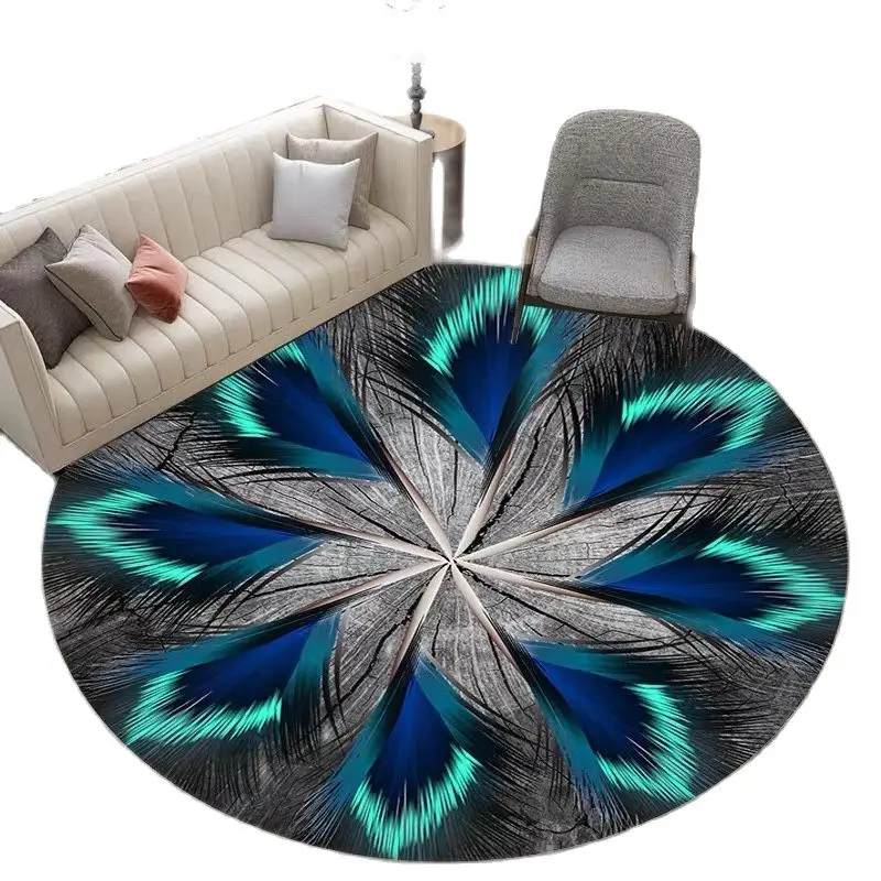 Round feather rug big living room /bedroom carpet hanging basket/hanging chair/floor mat
Round feather rug big living room /bedroom carpet hanging basket/hanging chair/floor mat