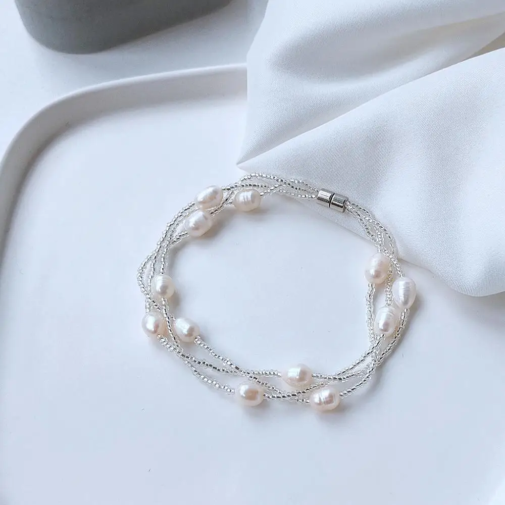 Hand Woven Natural Freshwater Pearl Lady Bracelet Original Jewelry For Women Promotion Birthday Gift Girlfriend
Hand Woven Natural Freshwater Pearl Lady Bracelet Original Jewelry For Women Promotion Birthday Gift Girlfriend