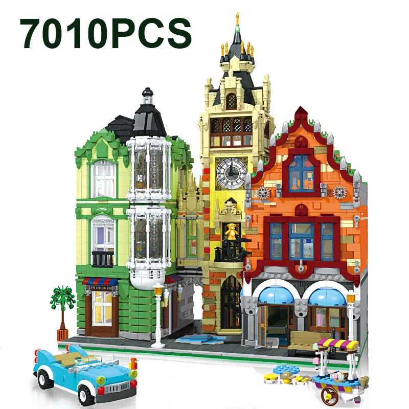 City Streetview Series Clock Tower Square House European Jazz Cafe MOC-32576 Bricks Model Building Blocks Kids DIY Toys Gifts
City Streetview Series Clock Tower Square House European Jazz Cafe MOC-32576 Bricks Model Building Blocks Kids DIY Toys Gifts