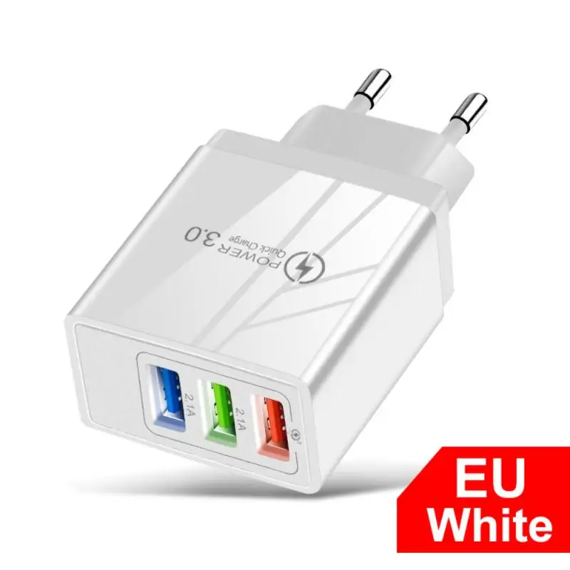 3USB Mobile Phone Charger LED Luminous Tablet Travel Charger For Iphone Samsung Tablet Charger Wall Fast Charging Adapter
3USB Mobile Phone Charger LED Luminous Tablet Travel Charger For Iphone Samsung Tablet Charger Wall Fast Charging Adapter