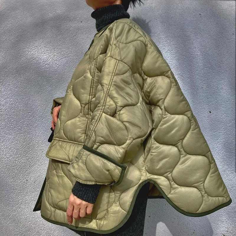 Casual Fashion Women's Autumn Winter New Padded Jacket with Pockets Single Breasted Solid Full Sleeve Loose Coat Women 2021
Casual Fashion Women's Autumn Winter New Padded Jacket with Pockets Single Breasted Solid Full Sleeve Loose Coat Women 2021