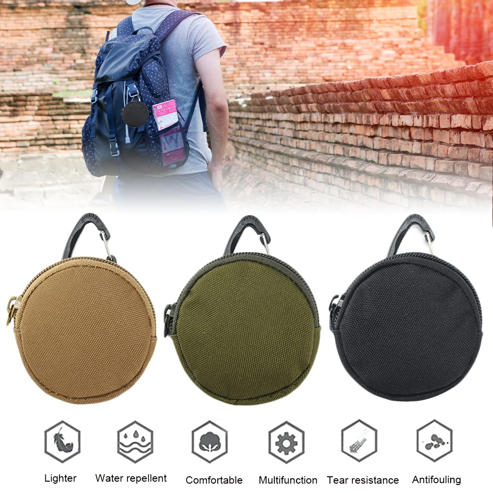 1pcTactical EDC Pouch Round Coin Purse Keychain Earphone Holder 1000D Nylon Portable Waist Belt Bag with Hook for Camping Hiking
1pcTactical EDC Pouch Round Coin Purse Keychain Earphone Holder 1000D Nylon Portable Waist Belt Bag with Hook for Camping Hiking