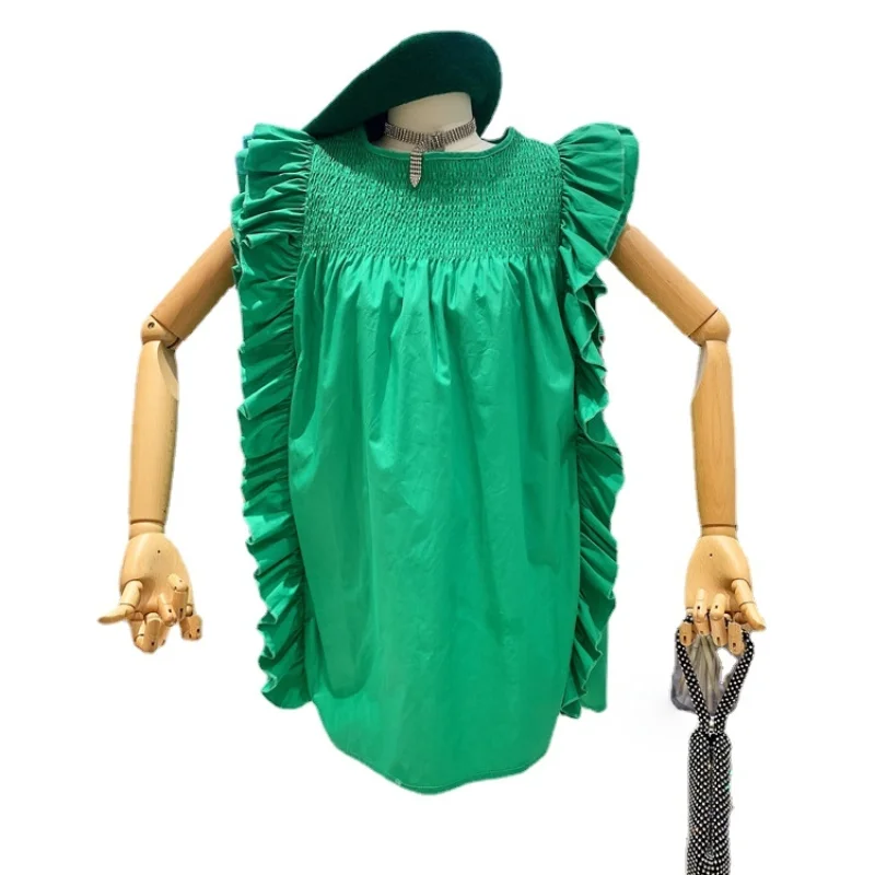Women's Dress 2021 Summer New Korean Style Fashion Lotus Leaf Sleeveless Dresses Casual Female Outfits Solid Color Nancylim
Women's Dress 2021 Summer New Korean Style Fashion Lotus Leaf Sleeveless Dresses Casual Female Outfits Solid Color Nancylim