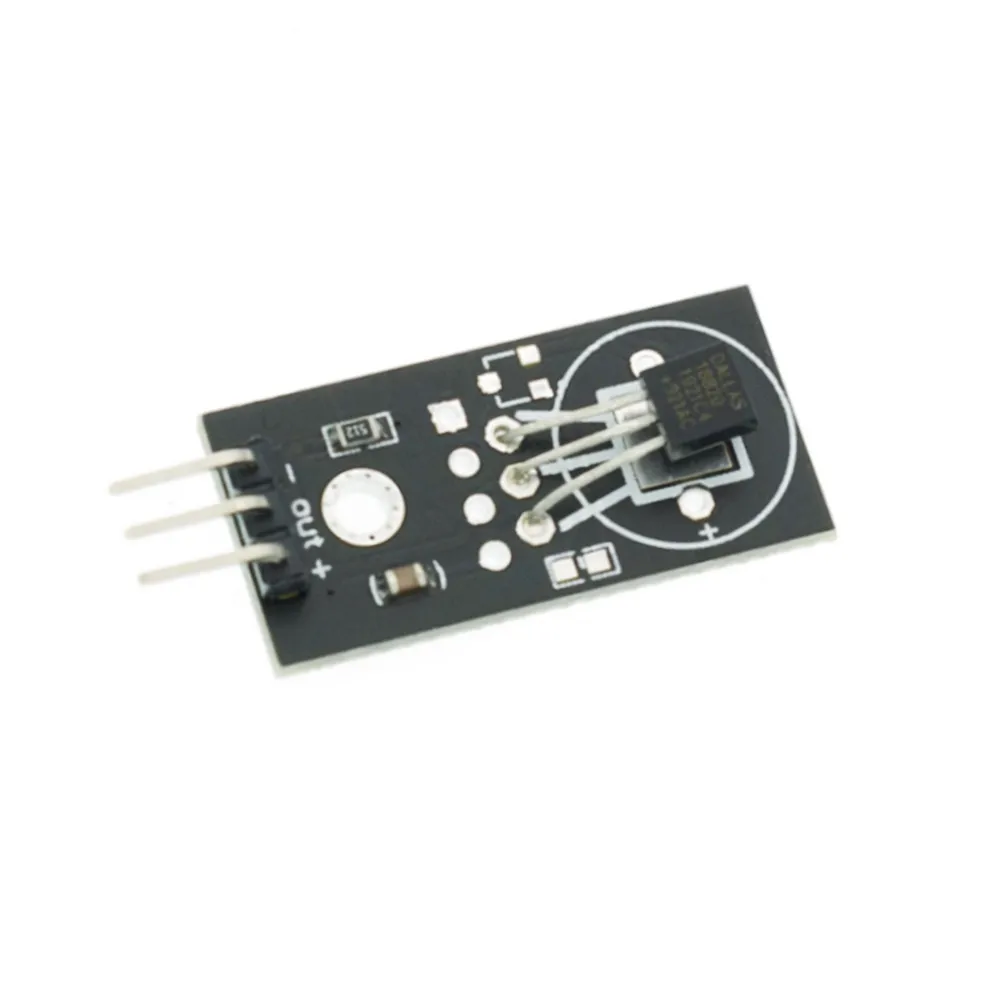 

10pcs 18B20 DS18B20 Digital Signal Output Temperature Measurement Module Board Detection Sensor for Arduino DC 5V Dupont Wire