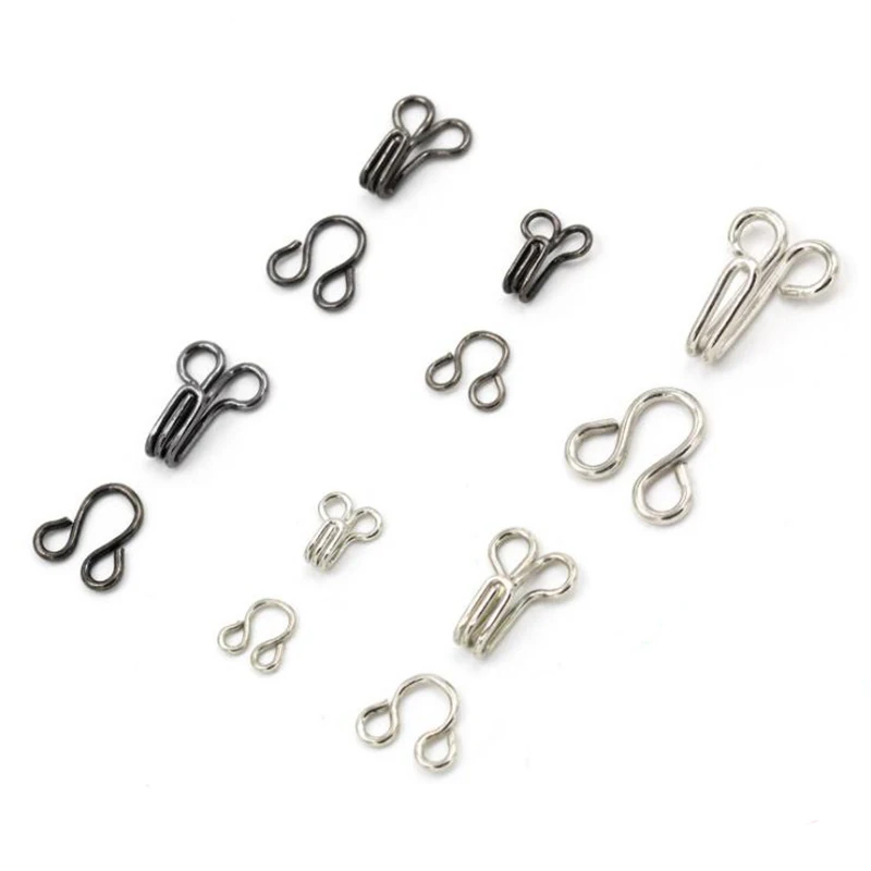 Silver/Black Sewing Hooks and Eyes Closure Eye Sewing Closure for Bra Fur Coat Jacket Garment Sewing Accessories 24 pcs/lot
Silver/Black Sewing Hooks and Eyes Closure Eye Sewing Closure for Bra Fur Coat Jacket Garment Sewing Accessories 24 pcs/lot