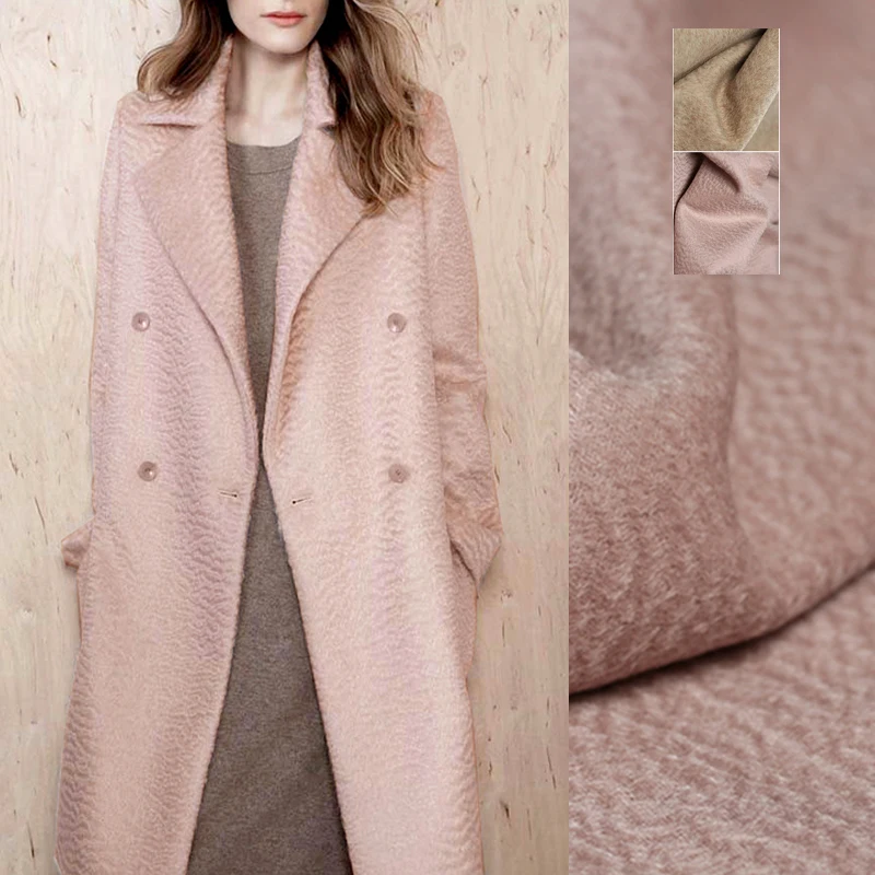 149CM Wide 560G/M Weight Camel Wool Water Wave Fabric for Autumn and Winter Overcoat Outwear E1139
149CM Wide 560G/M Weight Camel Wool Water Wave Fabric for Autumn and Winter Overcoat Outwear E1139