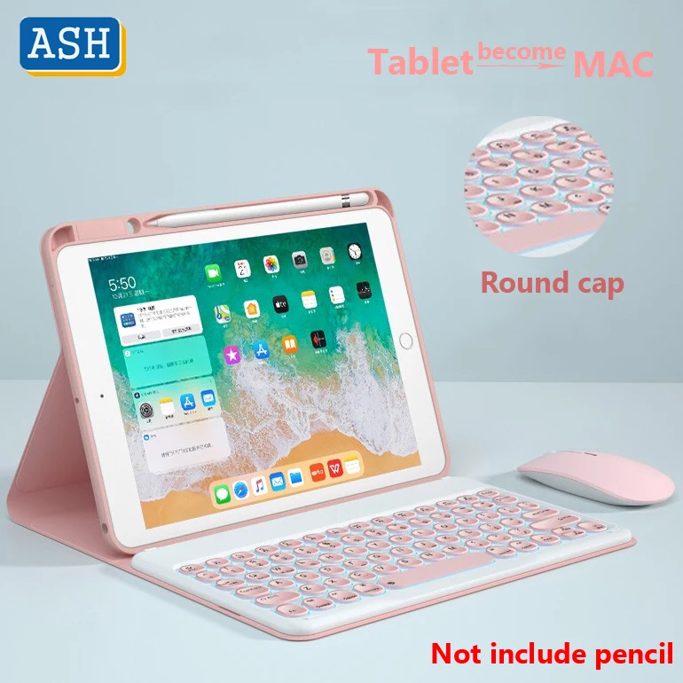 ASH Round Cap 7 Colors Backlit Keyboard Case For Samsung Galaxy Tab A7 10.4 2020 Tab S6 Lite 10.4 Magnetic Slim Leather Cover
ASH Round Cap 7 Colors Backlit Keyboard Case For Samsung Galaxy Tab A7 10.4 2020 Tab S6 Lite 10.4 Magnetic Slim Leather Cover