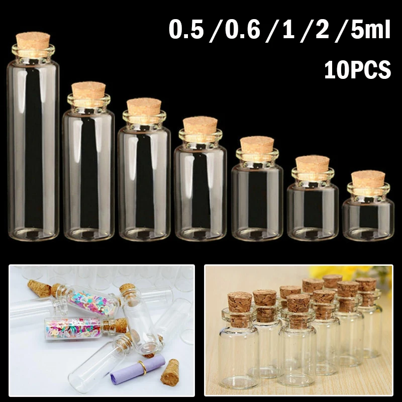 10PC Small Glass Bottles With Cork Stopper Jars 13x24mm Message Favor Containers Jewelry Spell Jars Tiny Wedding Vials
10PC Small Glass Bottles With Cork Stopper Jars 13x24mm Message Favor Containers Jewelry Spell Jars Tiny Wedding Vials