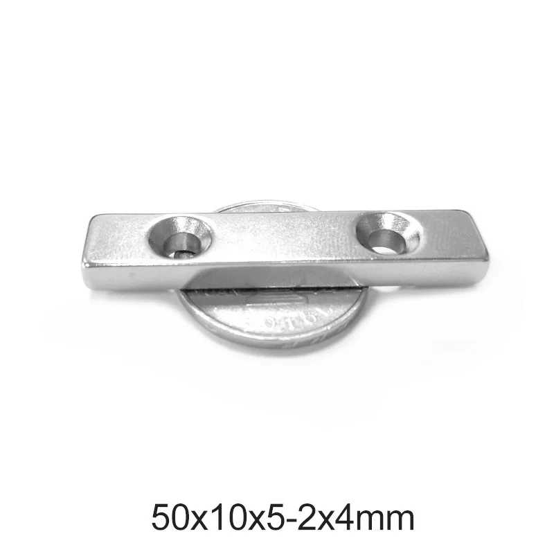 2~30PCS 50x10x5-4 Big Strong Sheet Rare Earth Magnet 2 holes 4mm Block Magnets 50x10x5 Powerful Magnetic 50*10*5-4 mm 50*10*5
2~30PCS 50x10x5-4 Big Strong Sheet Rare Earth Magnet 2 holes 4mm Block Magnets 50x10x5 Powerful Magnetic 50*10*5-4 mm 50*10*5