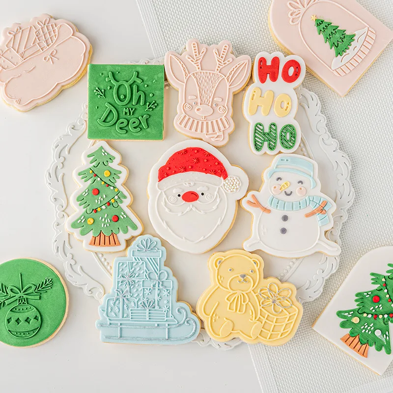 Christmas Deer Santa Claus Snowman Cake Cookie Press Stamp Embosser Cutter Acrylic Fondant Sugar Craft Cake Cake Decoration Tool
Christmas Deer Santa Claus Snowman Cake Cookie Press Stamp Embosser Cutter Acrylic Fondant Sugar Craft Cake Cake Decoration Tool