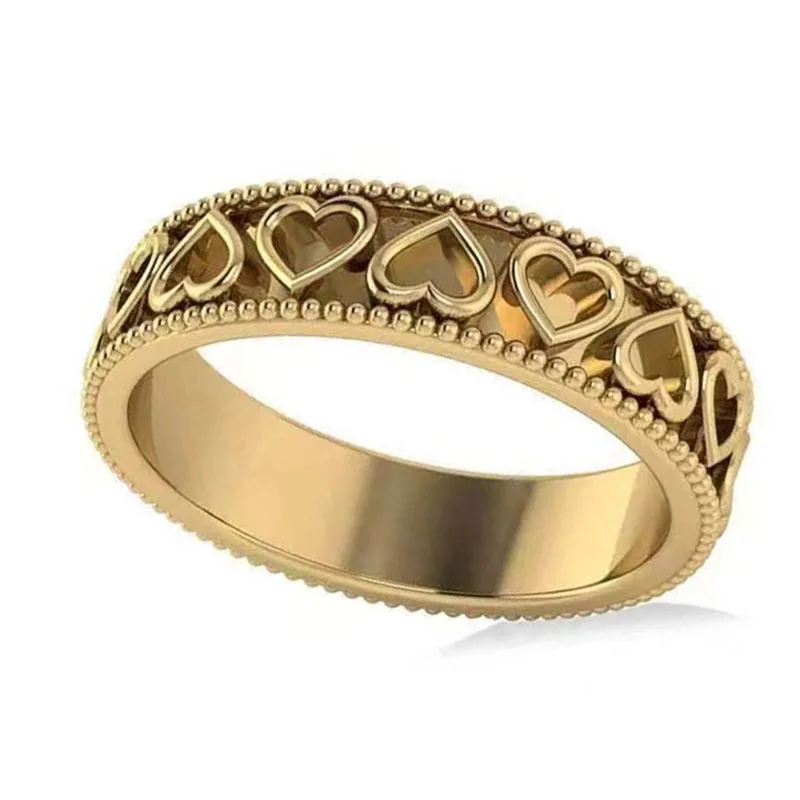 Hot Sale Simple Golden Round Ball Hollow Out Heart Love Shaped Finger Ring for Men Male Party Jewelry Size 6-10
Hot Sale Simple Golden Round Ball Hollow Out Heart Love Shaped Finger Ring for Men Male Party Jewelry Size 6-10