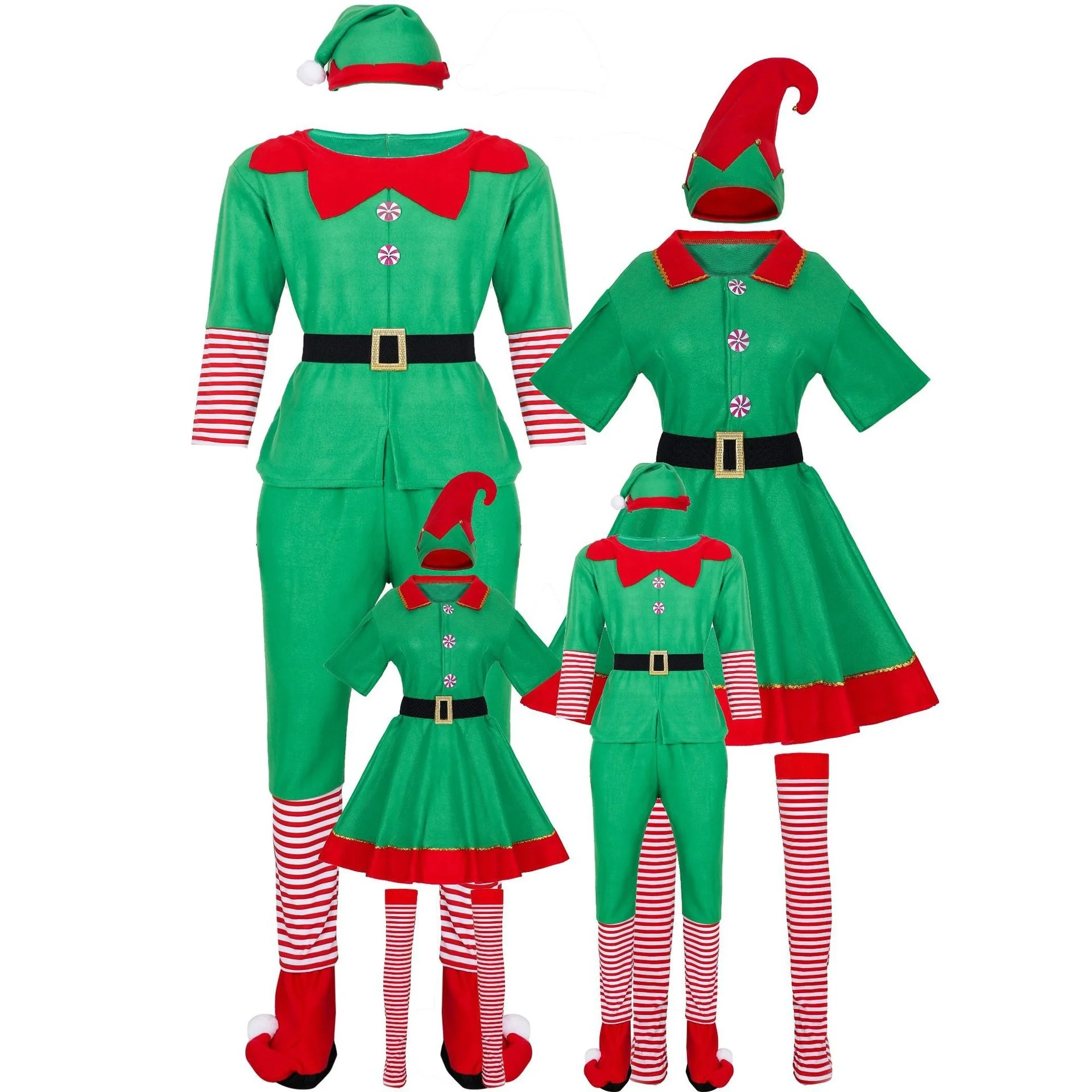 

2021Xibeimeng костюм для родителей и детей, семейвечерние, сценическое представление, Рождественский Костюм