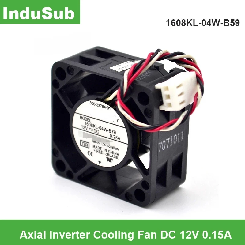 1608KL-04W-B59 4020 4cm 40mm DC 12V 0,15 AAxial инверторный охлаждающий вентилятор
1608KL-04W-B59 4020 4cm 40mm DC 12V 0,15 AAxial инверторный охлаждающий вентилятор