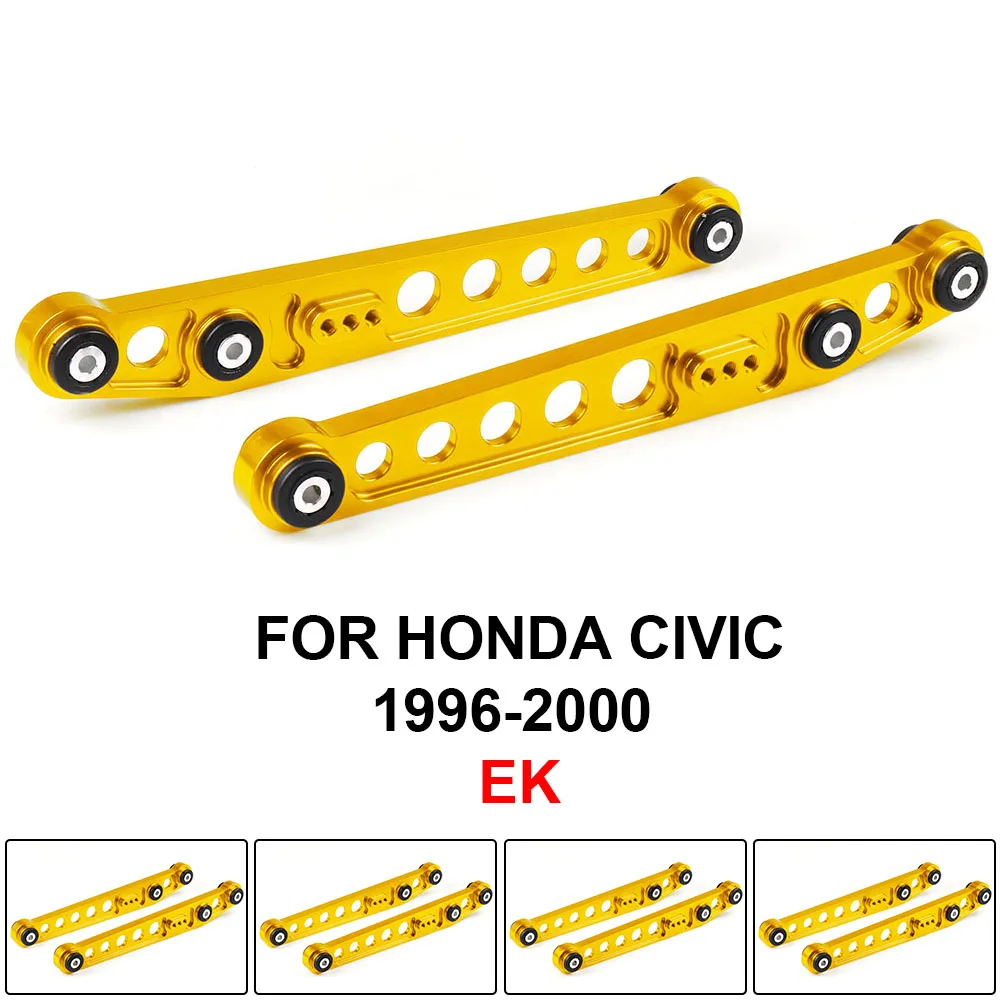

For Honda for Civic 96-00 EX DX GX HX LX SI Rear Lower Control Arm Subframe Brace Tie Bar Arms ASR Kit One pair