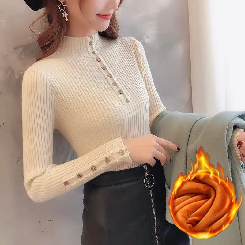 Autumn Winter Women Mock Neck Slim Warm Female Sweaters 2022 Jumper Long Sleeve Pullovers Thick Soft Tops Clothing 8 Colors L169
Autumn Winter Women Mock Neck Slim Warm Female Sweaters 2022 Jumper Long Sleeve Pullovers Thick Soft Tops Clothing 8 Colors L169