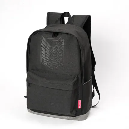 New Anime Attack On Titan Eren Jager Levi Ackerman Cosplay Backpack Zipper School Bag Scouting Legion Symbol Shoulder Bags
New Anime Attack On Titan Eren Jager Levi Ackerman Cosplay Backpack Zipper School Bag Scouting Legion Symbol Shoulder Bags