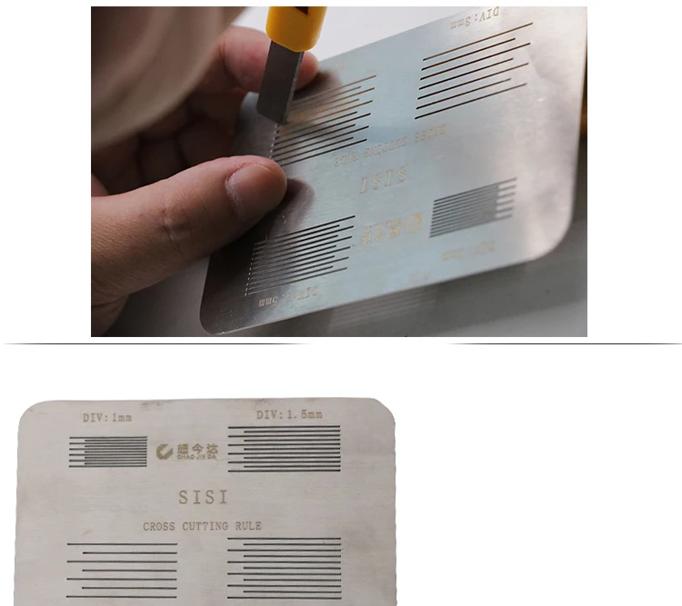 4in1 cross-hatch plate Hundred grid Adhesion tester SISI Cross Cutting Rule
4in1 cross-hatch plate Hundred grid Adhesion tester SISI Cross Cutting Rule
