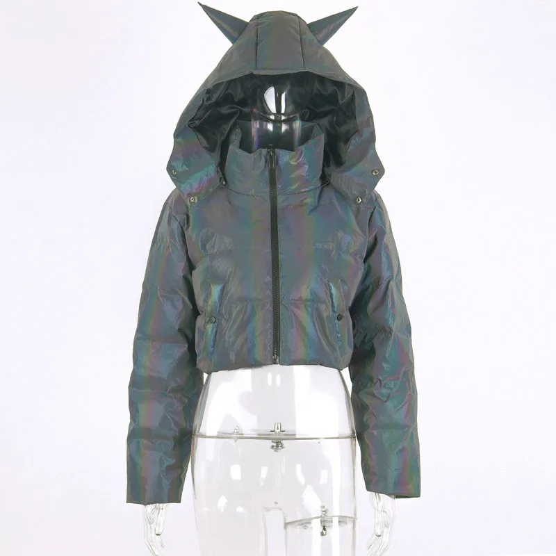 unicorn reflective women jacket coat 2019 autumn long-sleeved short hooded female light loose cotton winter clothing
unicorn reflective women jacket coat 2019 autumn long-sleeved short hooded female light loose cotton winter clothing