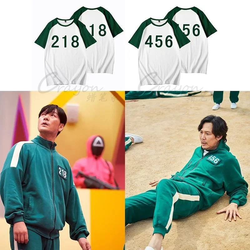 Korean Tv Squid Game Custom Printed Cosplay T-shirt 3D Number 001 456 T Shirts Men Women Hip Hop Casual Fashion Street Tops Tee
Korean Tv Squid Game Custom Printed Cosplay T-shirt 3D Number 001 456 T Shirts Men Women Hip Hop Casual Fashion Street Tops Tee