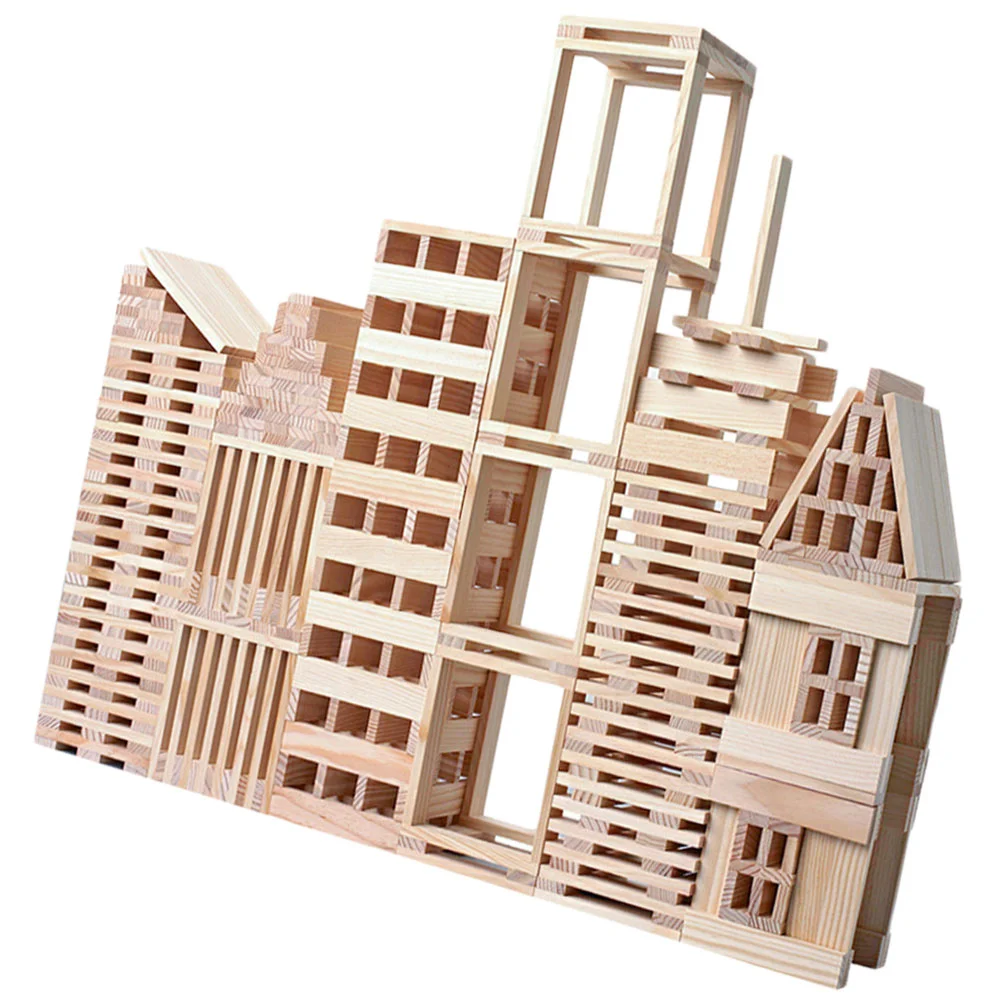 1 Набор/300 шт., деревянные строительные блоки
1 Набор/300 шт., деревянные строительные блоки