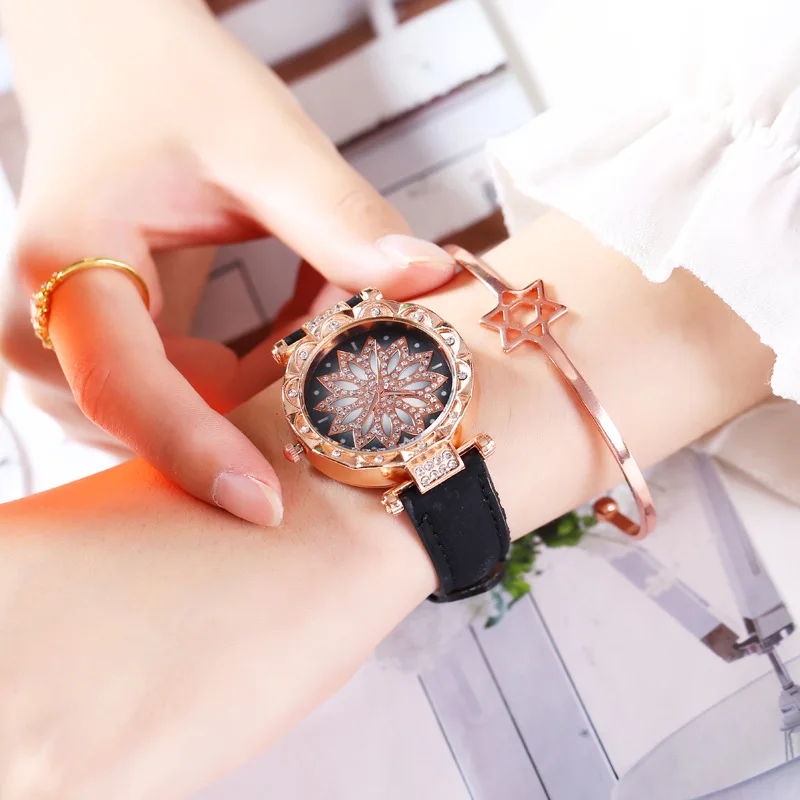 Womens Watches Korean Business Female Wrist Watch Casual Diamond Flower Pattern White Leather Ladies Quartz Watch Zegarek Damski
Womens Watches Korean Business Female Wrist Watch Casual Diamond Flower Pattern White Leather Ladies Quartz Watch Zegarek Damski
