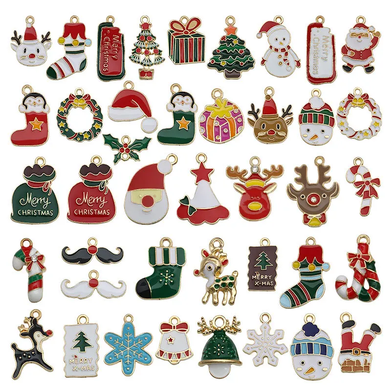 40/46Pcs Mixed Christmas Tree Decoration Enamel Charms Beads For Jewelry Making DIY Santa Claus Pendant Bracelet Neacklace
40/46Pcs Mixed Christmas Tree Decoration Enamel Charms Beads For Jewelry Making DIY Santa Claus Pendant Bracelet Neacklace