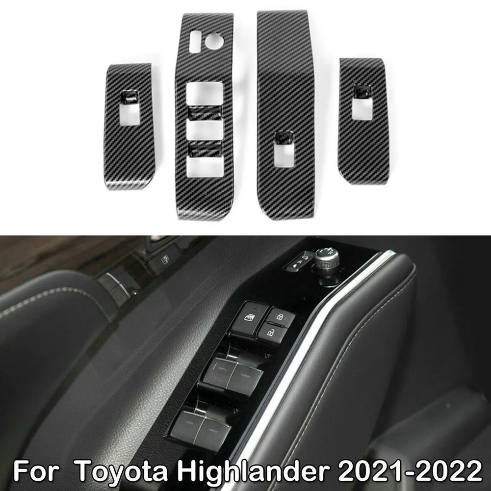 For Toyota Highlander 2021-22 Carbon Fiber Look ABS Door Lift Panel Cover Window Control Panel Glass Lift Switch Cover Trim
For Toyota Highlander 2021-22 Carbon Fiber Look ABS Door Lift Panel Cover Window Control Panel Glass Lift Switch Cover Trim