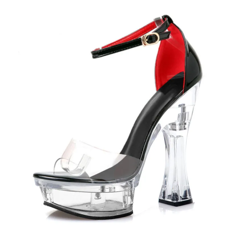 Summer/Spring Fashion Clear Heel 14cm High Heeled Sandal Nightclub Pole Dancing Shoes Open Toe Sexy Fetish Novelty Elegant Shoes
Summer/Spring Fashion Clear Heel 14cm High Heeled Sandal Nightclub Pole Dancing Shoes Open Toe Sexy Fetish Novelty Elegant Shoes