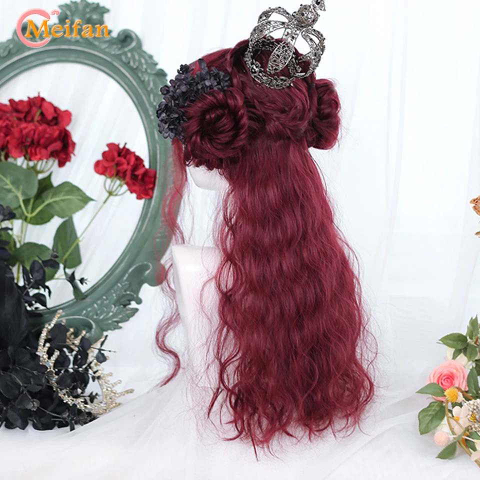 MEIFAN Cute Lolita Long Wavy Curly Blonde Brown Blue Wig with Bangs Synthetic Lady Halloween Cosplay Party Hair
MEIFAN Cute Lolita Long Wavy Curly Blonde Brown Blue Wig with Bangs Synthetic Lady Halloween Cosplay Party Hair