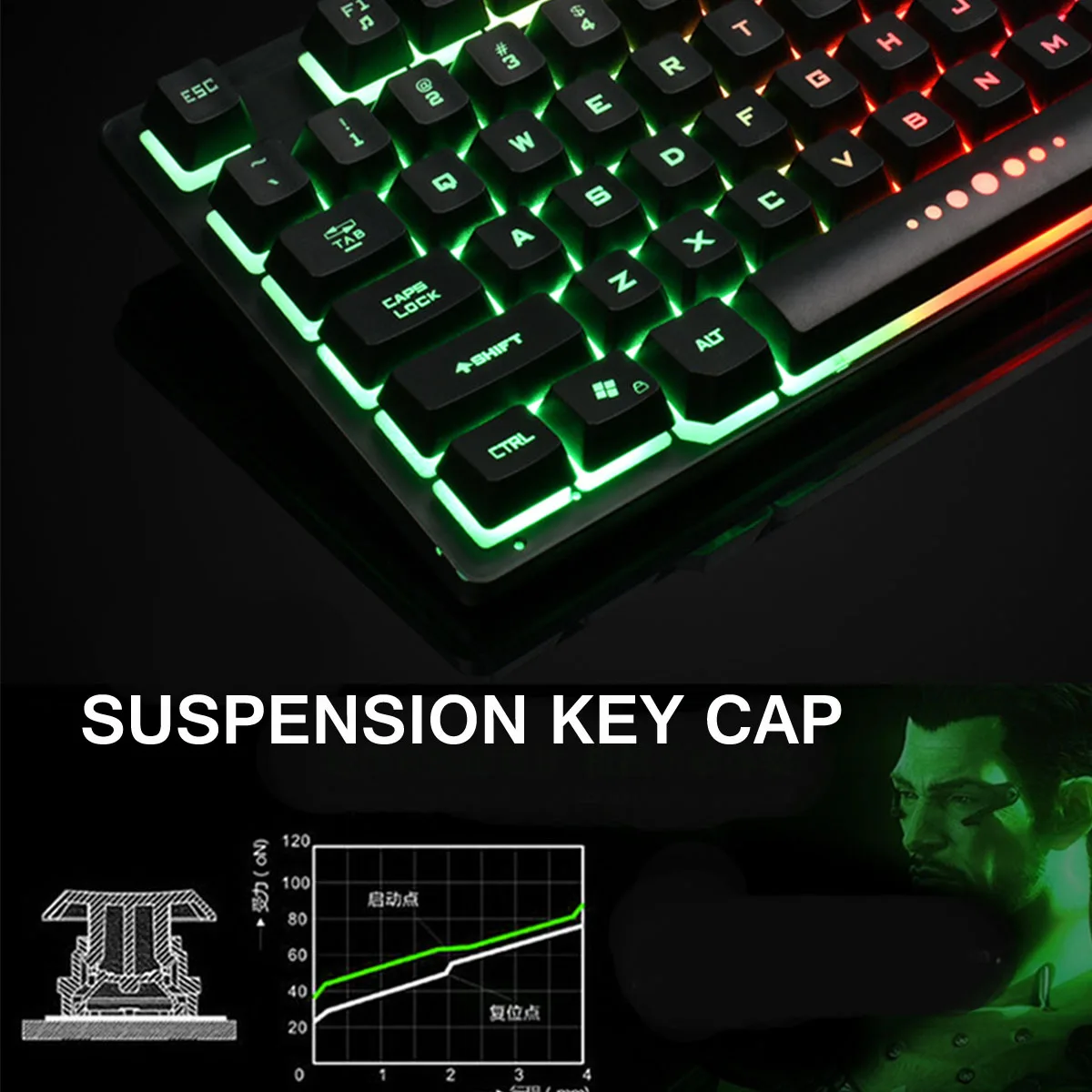 New Gaming Mechanical Feeling Keyboard 87-Key Gaming Keyboard Backlit LED USB For Gamer PC Laptop High Qulity
New Gaming Mechanical Feeling Keyboard 87-Key Gaming Keyboard Backlit LED USB For Gamer PC Laptop High Qulity