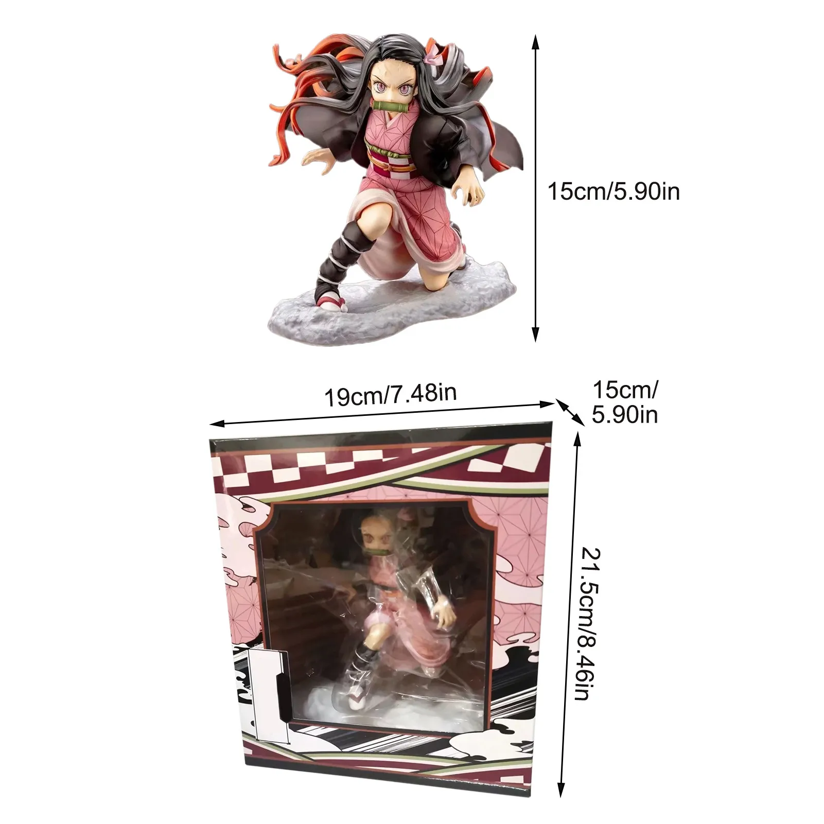 Kimetsu no Yaiba Nezuko Figure 1/8 PVC Action Figures Toy Demon Slayer Anime Figure Nezuko Figure Model Toys 15cm
Kimetsu no Yaiba Nezuko Figure 1/8 PVC Action Figures Toy Demon Slayer Anime Figure Nezuko Figure Model Toys 15cm