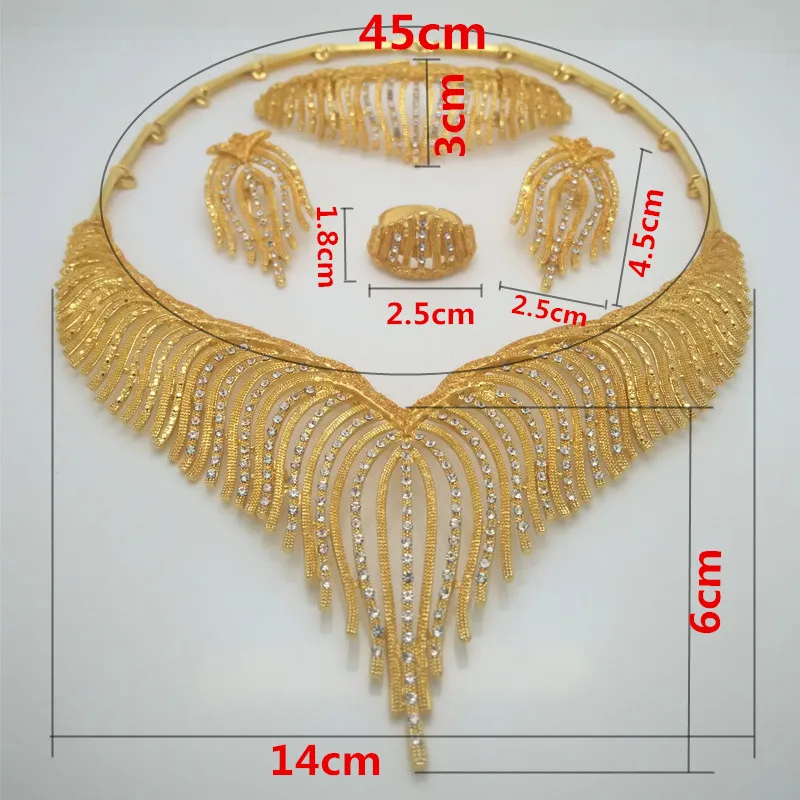 Модный комплект ювелирных изделий Kingdom Ma Нигерия Дубай золотой цвет африканские